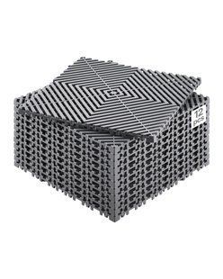 Дренажний мат VEVOR, модульний, 31 x 31 см, 12 штук, протиковзкий, сірий, для підлоги та душу, для гаража та саду. 12781-CKPSD12X12YC7FR5ZV0 фото
