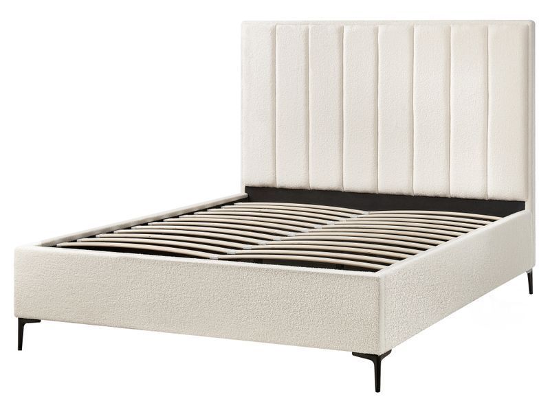 Пуф-ліжко Boucle SEZANNE 160 x 200 см (EU King Size) Білий 317724-561422 фото