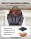 Сумка для інструментів VEVOR Open Tool Bag 33,5 x 23 x 39 см, сумка для зберігання з 24 внутрішніми та 15 зовнішніми кишенями, водонепроникний поліестеровий органайзер для інструментів з плечовим ременем та ручкою для перенесення, сумка для інструментів 7408-KDGJTB12YCSLO4QFT001V0 фото 4