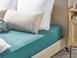 Простирадло на резинці HOFUF Бавовна 90 x 200 см Бірюзове 286299-301413 фото 2