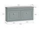 Лавка для взуття з сидінням та 2 дверцятами FSR64-HG 1219181-0057588 фото 3