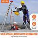 Штатив VEVOR для спасения в замкнутых пространствах с ножками длиной 8 футов и кабелем длиной 98 футов, штатив для спасения в замкнутых пространствах с системой защиты от падения длиной 32,8 фута, страховочным поясом, для глубокого туннеля, оконного 6629-DJPJYSJJ2600T2F4PV0 фото 2