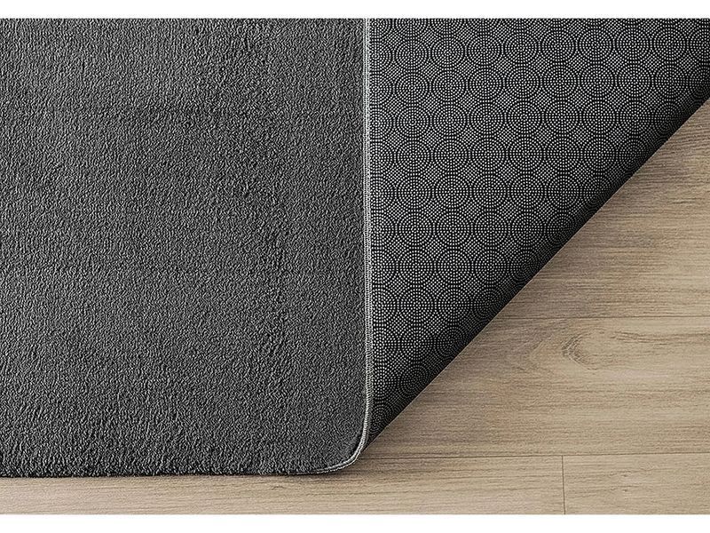 Килим з коротким ворсом, який можна прати, протиковзкий - Антрацит - 140 x 200 см - RELAX 4081195-0115722 фото