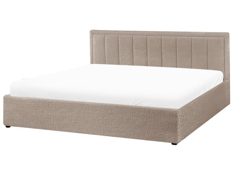 Ліжко Пух Букле MONTLAUR 180 х 200 см (EU Super King) Taupe 321450-588250 фото