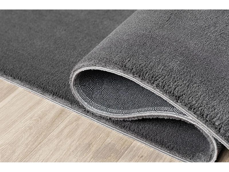 Килим з коротким ворсом, який можна прати, протиковзкий - Антрацит - 140 x 200 см - RELAX 4081195-0115722 фото