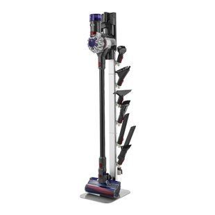 Підставка для пилососу VEVOR 126 см, сумісна з вертикальними пилососами Dyson G5 V15 V12 V11 V10 V8 V7 V6 та аксесуарами до них, підставка для підлоги, ручка з 6 гачками і протиковзкими накладками, сріблястий колір. 8649-XCQZJDSLSBYGSNQ90V0 фото