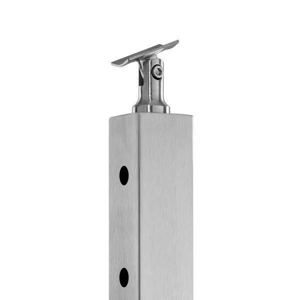 Стойка для тросового ограждения VEVOR, 106,7 x 5 x 5 см, кронштейн из нержавеющей стали, ограждение для террасы, стойки с предварительно просверленными отверстиями и монтажным кронштейном, комплект лестничного ограждения, серебристый, 10380-1JZLGZXYS1061EF8W001V0 фото