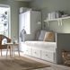 ИКЕА Кушетка с 3 ящиками HEMNES ХЕМНЭС, 095.215.00 Кушетка с 3 ящиками, 2 матраса, белый, &Aring;fj&auml;ll средней жесткости, 80x200 см 095.215.00 фото 6