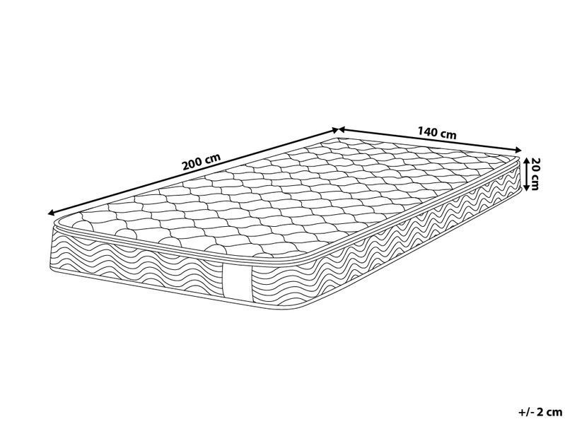 Матрац SPLENDOUR з пружинами Pocket Spring, жорсткий, H3/4, 140 x 200 см (EU Double) 283348-180396 фото