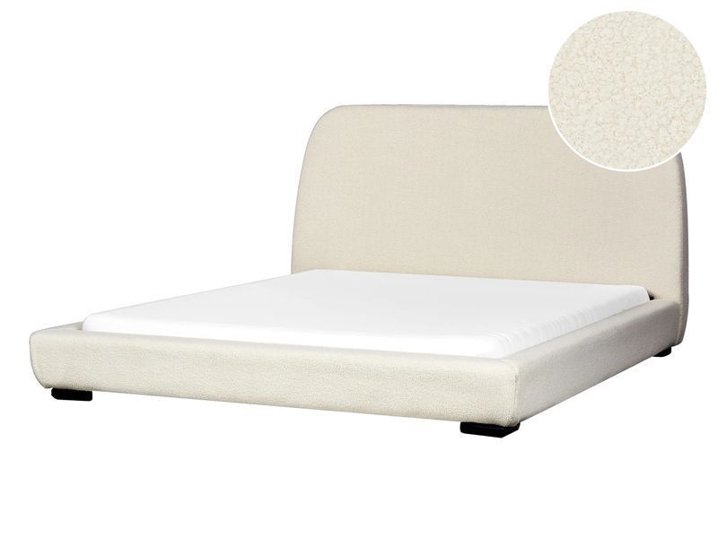 Ліжко Boucle ROISEL 160 x 200 см (EU King Size) Світло-бежева 331372-522269 фото