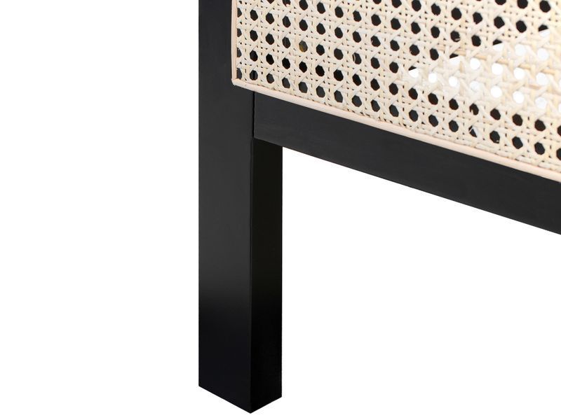 Ліжко з сосни SALERNAS 160 x 200 см (EU King Size) Чорне 323063-610344 фото