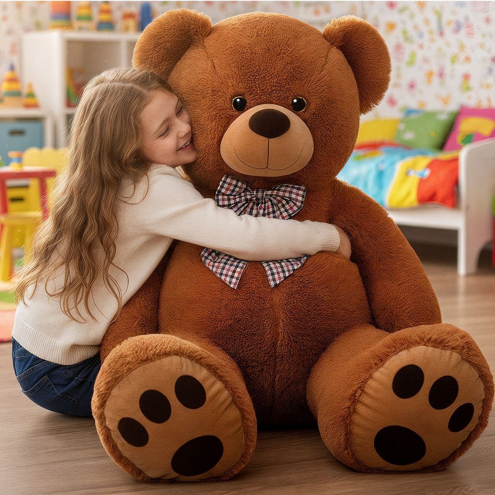 Плюшевий ведмедик Тедді, розмір XXL, коричневий, 150 см. 061199-101253 фото