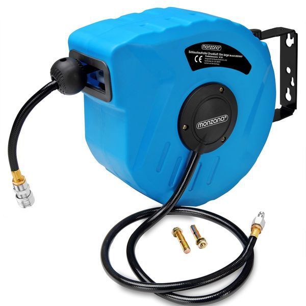 Катушка для шланга сжатого воздуха 10 м + игольчатый инструмент для удаления накипи со сжатого воздуха 121199-995506 фото