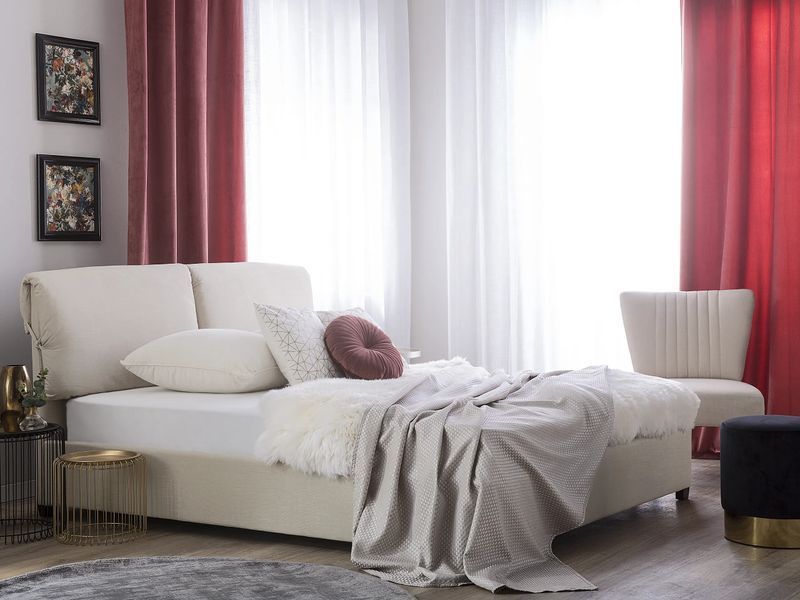 Тканина для ліжка BELFORT 140 x 200 см (EU Double) Світло-бежева 321096-123305 фото