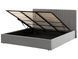 Оксамитовий пуф-ліжко VION 180 x 200 см (EU Super King) сірий 303485-323410 фото