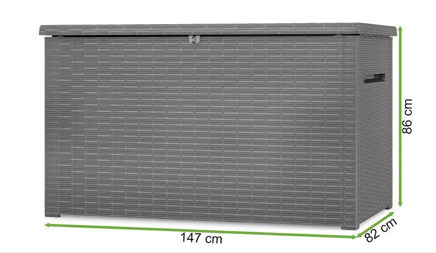 Садовый ящик для хранения Keter JAVA BOX 850L графитового цвета 003672-9990596 фото