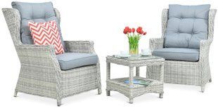 Комплект мягкой мебели TRIVENTO DUO белого и серого цвета. 002629-9990647 фото