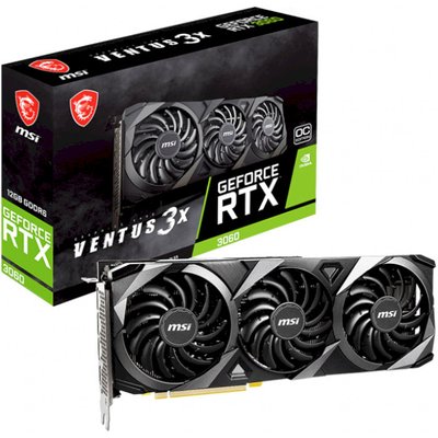 Відеокарта MSI GeForce RTX 3060 Ventus 3X 12G OC 3060 Ventus  фото