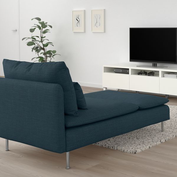 ИКЕА Шезлонг S&Ouml;DERHAMN, 994.305.72 Шезлонг, Темно-синий 994.305.72 фото