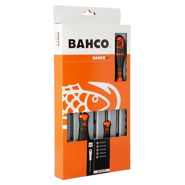 Отвертки Bahco - набор отверток BahcoFit Torx с штифтом, 5 шт., B219.035 alw-5297 фото