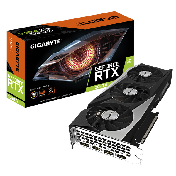 Відеокарта GIGABYTE GeForce RTX 3060 Ti GAMING OC PRO 8G rev. 3.0 (GV-N306TGAMINGOC PRO-8GD rev. 3.0) 3060Ti  фото