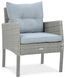 Кутовий диван CORTINA з техноратангу + крісло Dolphin Grey 003215-9990797 фото 10