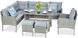 Кутовий диван CORTINA з техноратангу + крісло Dolphin Grey 003215-9990797 фото 2