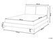 Ліжко букле MELLE 160 x 200 см (EU King Size) Коричневий 320598-596952 фото 6