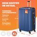 Чемодан Baseline Navy Hardside 28x70x45 см XL ABS 106399-103084 фото 3