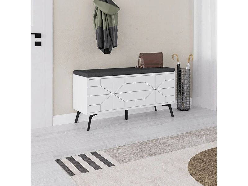 DUNE BENCH Шафа для взуття з 4 дверима - Елегантне та довговічне сховище у вашому коридорі 3800265-0006284 фото