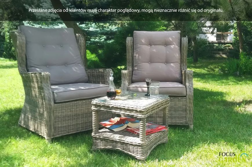 Комплект мягкой мебели TRIVENTO DUO белого и серого цвета. 002629-9990647 фото