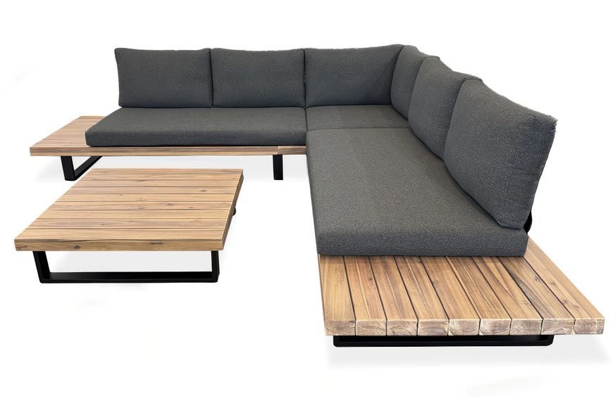 Дерев'яний садовий кутовий диван OSLO CAFFE Acacia Wood - Bj&oslash;rkka 007555-9991797 фото