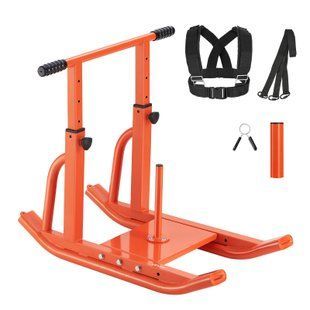 Тренувальні сани VEVOR Power Sled з регульованою ручкою для підвищення швидкості під час спортивних тренувань сумісні з дисками діаметром 25/51 мм. 4286-SZXQCS12YCTX71MLO001V0 фото