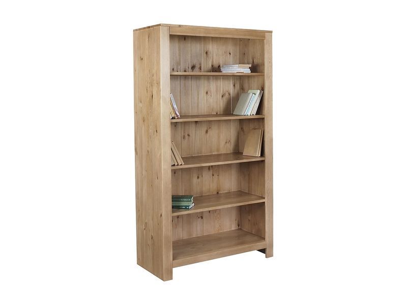 Деревянный книжный шкаф 200 x 110 см с полками Madison, цвет дуб. 4027742-0006764 фото