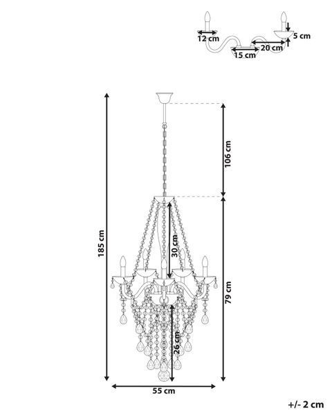 Люстра LOCONE Crystal Silver 335919-69344 фото