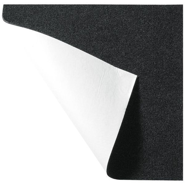 Килимові плитки VEVOR DIY, 24 x 24 дюйми, самоклеючі, м'які, з підкладкою, для спальні та вітальні (упаковка з 15 штук, чорні) 10486-ZZFKDT2424YCT8PQDV0 фото