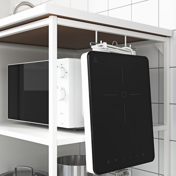 ИКЕА Кухня ENHET, 993.381.87 Кухня, антрацит, белый, 243x63.5x241 см 993.381.87 фото