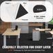 Килимові плитки VEVOR DIY, 24 x 24 дюйми, самоклеючі, м'які, з підкладкою, для спальні та вітальні (упаковка з 15 штук, чорні) 10486-ZZFKDT2424YCT8PQDV0 фото 3