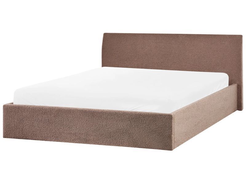 Ліжко-пуф букле ORBEY 180 x 200 см (EU Super King) Коричневий 325881-615945 фото