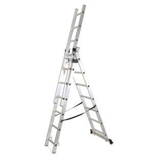Багатофункціональні алюмінієві драбини Solid Prime 3x7 - Hardmaister 005734-9990100 фото