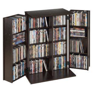 Полиця для DVD-дисків VEVOR, 4 яруси, 610 x 368 x 846 мм, шафа для DVD-дисків, мультимедійне сховище для CD, DVD, книг, ігор, полиця для CD для вітальні, домашнього офісу, студії звукозапису, коричнева. 10701-CDCCJFBS24GBNXCG8001V0 фото
