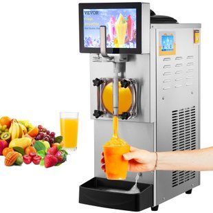 Комерційна машина для приготування сльоти VEVOR 8 л, продуктивність 17-23 л/год, потужність 1200 Вт, місткість 54 кг, корпус із нержавіючої сталі, розміри 635&times;290&times;860 мм. 3138-FBXXRJYSGOC8LEQEXV2 фото