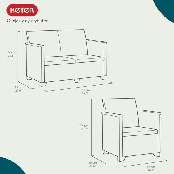 Комплект садових меблів Keter 246157 246157 фото