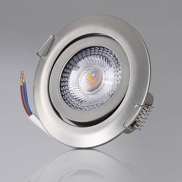 Комплект из 12 светодиодных встраиваемых светильников Krog Nickel. 091699-996199 фото
