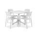 Столовий набір Nardi BORA BISTROT/CLIP 4+1 Bianco 008149-9990950 фото 3