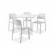 Столовий набір Nardi BORA BISTROT/CLIP 4+1 Bianco 008149-9990950 фото 4