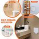 Складное сиденье для душа VEVOR из ABS-пластика, 40 x 42 см в разложенном виде, настенное, складное сиденье для душа с грузоподъемностью 200 кг, компактное складное сиденье для душа, подходящее для пожилых людей, беременных женщин, детей и т.д. 11353-SLKABSZCTWKB4ALIHV0 фото 6