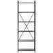 Книжкова шафа - 28 x 60 x 182 см - 150 кг - чорна 10260382-ex-0271 фото 4