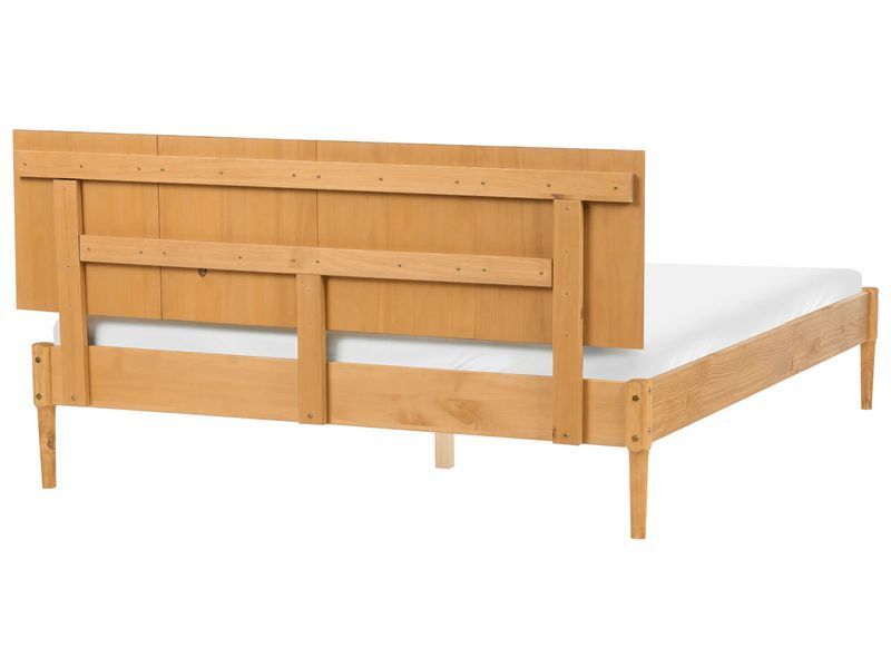 Ліжко із сосни AMBAZAC 160 x 200 см (розмір EU King Size), світло-коричневе. 376984-831213 фото