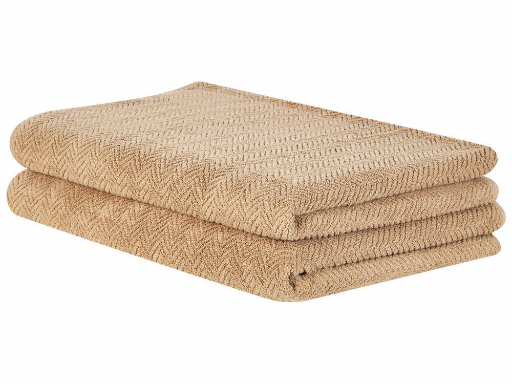 Комплект з 2 рушників MITIARO Terry Cotton Sand Beige 317038-355954 фото